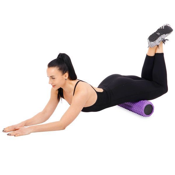 Роллер массажный цилиндр (ролик мфр) заполненный пеной 45см Grid Line Roller SP-Sport FI-9392 цвета в ассортименте FI-9392 фото