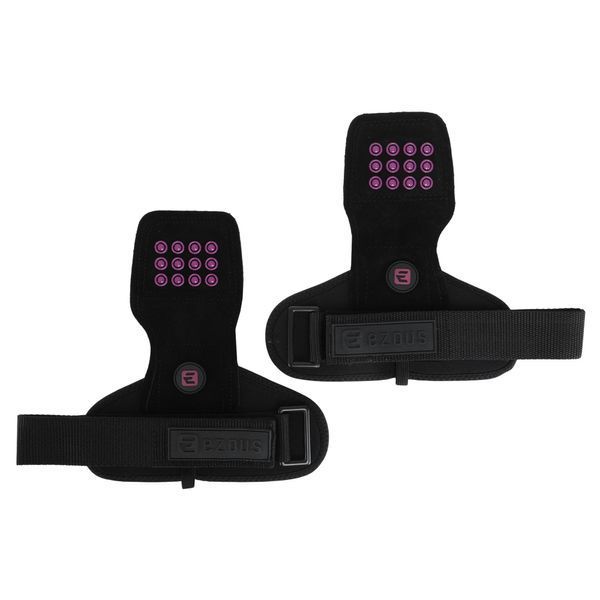 Накладки для подтягивания и тяги POWER GRASP EZOUS D-13 2шт черный-фиолетовый D-13 фото