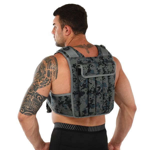 Жилет утяжелитель с регулируемым весом Zelart WEIGTH VEST TA-7806-15 вес-1,5-15кг камуфляж TA-7806-15 фото