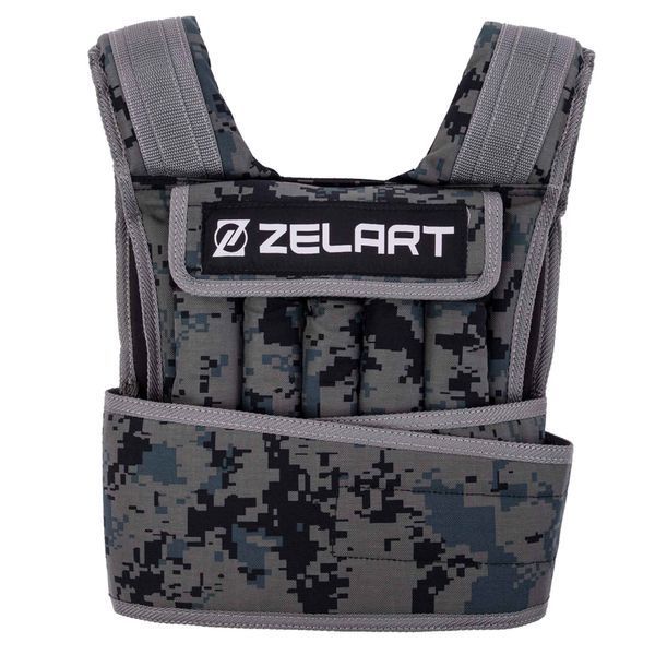 Жилет утяжелитель с регулируемым весом Zelart WEIGTH VEST TA-7806-15 вес-1,5-15кг камуфляж TA-7806-15 фото