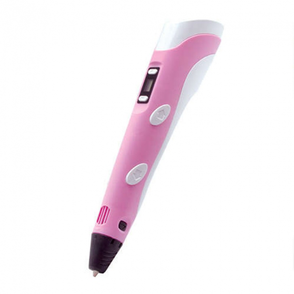 3D ручка Smart 3D Pen 2 c LCD дисплеем, Ручка 3d для развития внимания. Цвет: розовый ws78385-2-1 фото