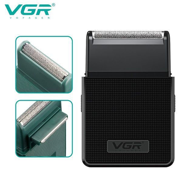 Електробритва VGR V-376 BLACK шейвер, Бюджетна машинка для стрижки бороди, Бездротова електробритва ws18127 фото