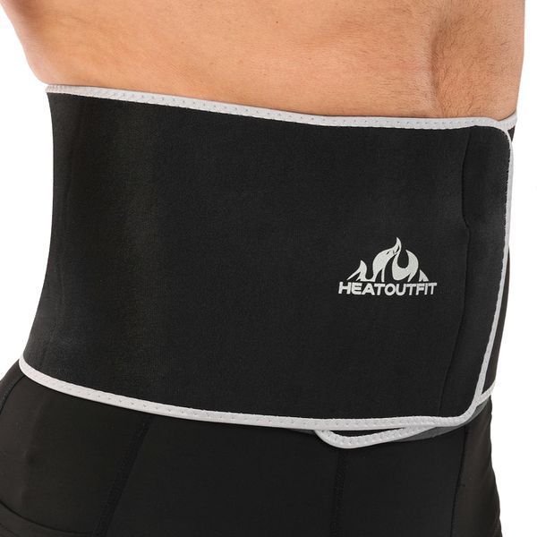 Пояс для похудения из композитной ткани Nano Hot Silver HEATOUTFIT ST-2148-M размер 100смх18смх3мм черный ST-2148-M фото