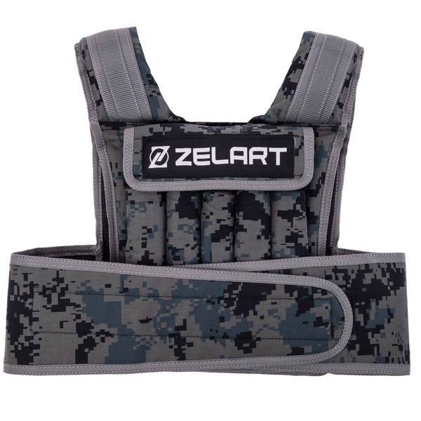 Жилет утяжелитель с регулируемым весом Zelart WEIGTH VEST TA-7806-15 вес-1,5-15кг камуфляж TA-7806-15 фото