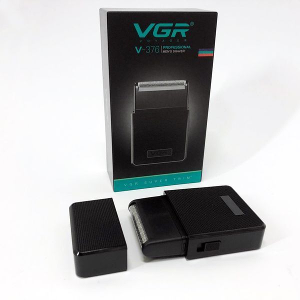 Електробритва VGR V-376 BLACK шейвер, Бюджетна машинка для стрижки бороди, Бездротова електробритва ws18127 фото