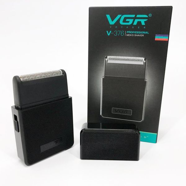 Електробритва VGR V-376 BLACK шейвер, Бюджетна машинка для стрижки бороди, Бездротова електробритва ws18127 фото