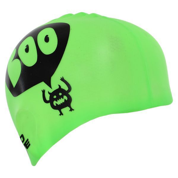 Шапочка для плавания силиконовая юниорская MadWave Junior Boo M057305 зеленый M057305 фото