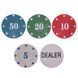 Набор для покера в пластиковом кейсе Poker game set Poker game set SP-Sport 100S-2A 100 фишек 100S-2A фото 4
