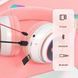 Беспроводные LED наушники с кошачьими ушками CAT STN-28. Цвет: розовый ws44267-3 фото 16