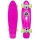 Пенни борд Penny Board круизер пластиковый со светящимися колесами 22' FISH SK-405-5 розовый-белый-салатовый SK-405-5 фото 1