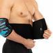 Пояс для тренажерного зала и похудения SWEAT WAIST TRIMMER LiveUp LP8718 размер 125x19,5x0,5см черный-серый LP8718 фото 5