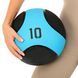М'яч медичний медбол Medicine Ball LiveUp LP8112-10 10кг чорний-синій LP8112-10 фото 6