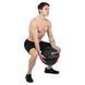 Мяч набивной медицинский для кроссфита WALL BALL Zelart TA-7822-15 вес-15кг черный TA-7822-15 фото 9