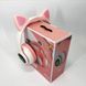 Беспроводные LED наушники с кошачьими ушками CAT STN-28. Цвет: розовый ws44267-3 фото 1