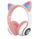 Беспроводные LED наушники с кошачьими ушками CAT STN-28. Цвет: розовый ws44267-3 фото 37