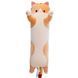 Гигантская мягкая плюшевая игрушка Длинный Кот Батон котейка-подушка 110 см. Цвет: коричневый ws41594-2 фото 3