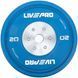 Бамперні диски гумові Bumper Plates LiveUp LP8335-20 o50.5мм 20кг синій LP8335-20 фото 2