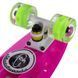 Пенни борд Penny Board круизер пластиковый со светящимися колесами 22' FISH SK-405-5 розовый-белый-салатовый SK-405-5 фото 3