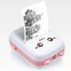 Портативний мініпринтер Mini printer з Bluetooth для термодруку без чорнила зі смартфона. Колір: рожевий ws65785 фото 10