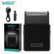 Електробритва VGR V-376 BLACK шейвер, Бюджетна машинка для стрижки бороди, Бездротова електробритва ws18127 фото 1