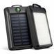 УМБ Power Bank Solar 18000 mAh мобильное зарядное с солнечной панелью и лампой, Power Bank Charger Black ws83645 фото 1