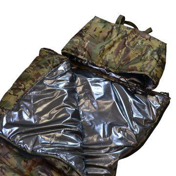 Универсальный спальный мешок Арктика до -25, тактический зимний спальник, военный мультикам ws71759 фото