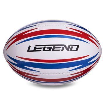 Мяч для регби юниорский LEGEND R-3289 размер 4 белый-красный-синий R-3289 фото