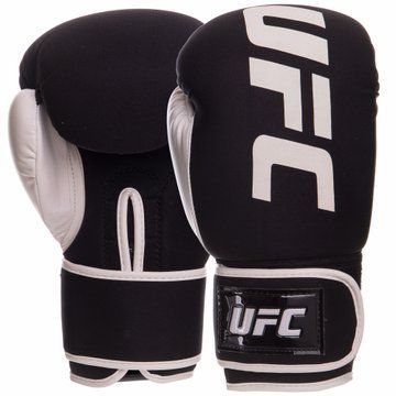 Перчатки боксерские на липучке неопреновые UFC PRO Washable UHK-75023 S-M белый UHK-75023 фото
