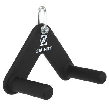 Рукоятка для тяги з вузьким хватом V-Bar нековзне покриття Zelart TA-9628 24см чорний TA-9628 фото