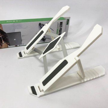 Подставка для ноутбука Multi-Position foldable bracket JC-25 8х22смСтильная подставка. Цвет: белый ws85551-1 фото
