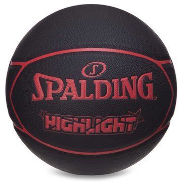 Мяч баскетбольный SPALDING HIGHLIGHT 76868Y размер 7 черный 76868Y фото