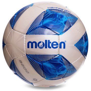 Мяч футбольный MOLTEN F5A3200 №5 PU синий F5A3200 фото