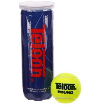 Мячи для большого тенниса TELOON POUND 3шт WZT828003 салатовый WZT828003 фото