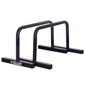 Брусья мобильные паралетсы упоры для отжиманий Zelart PUSH-UP BAR TA-2277 2шт 60х35х32см черный TA-2277 фото