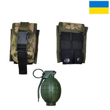 Качественный Подсумок под гранату из кордуры пиксель MOLLE для гранаты тактический ws35232 фото