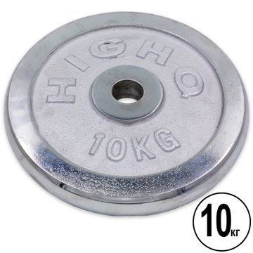 Млинці диски хромовані HIGHQ SPORT TA-1454-10S 30мм 10кг хром TA-1454-10S фото