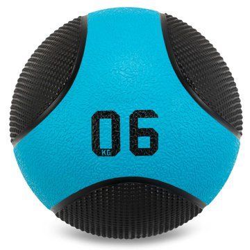 Мяч медицинский медбол Medicine Ball LiveUp LP8112-6 6кг черный-синий LP8112-6 фото