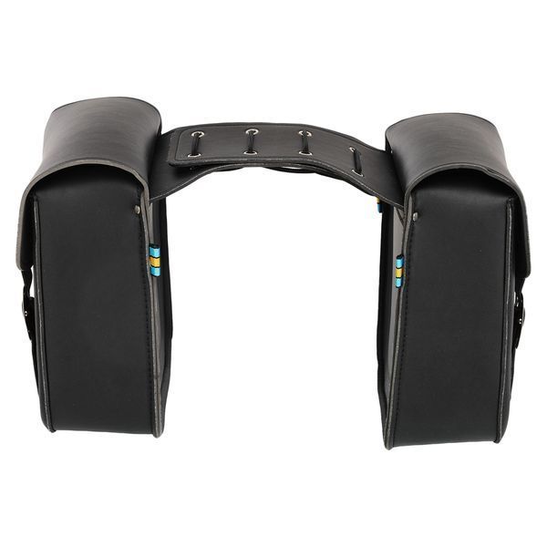 Кофри бокові для мотоцикла зі шкірозамінника SP-Sport HL613 2шт 28x27x12см чорний HL613 фото