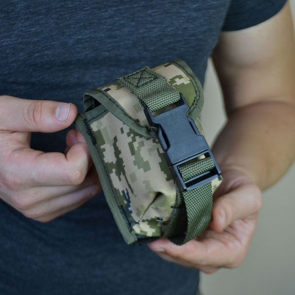 Качественный Подсумок под гранату из кордуры пиксель MOLLE для гранаты тактический ws35232 фото