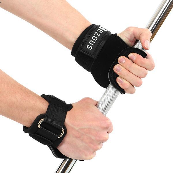 Накладки для підтягування та тяги HAND GRIP THICKER LAYERS EZOUS D-17 2шт чорний D-17 фото
