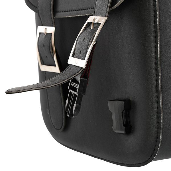 Кофри бокові для мотоцикла зі шкірозамінника SP-Sport HL613 2шт 28x27x12см чорний HL613 фото