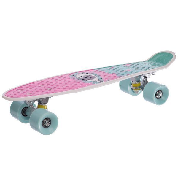 Пенни борд Penny Board круизер пластиковый 22' SP-Sport HB-13-2 розовый-бирюза HB-13-2 фото