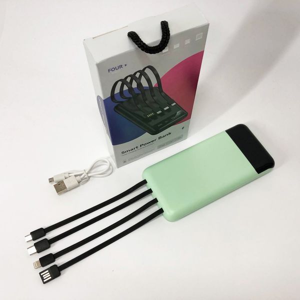 Павербанк Power Bank UKC 50000mAh Мобільна зарядка зовнішній акумулятор портативний павер. Колір: зелений ws81727-2 фото