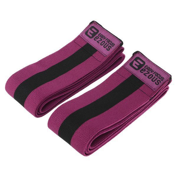 Коленные бинты для приседаний BUNDLED KNEECAP EZOUS A-10 2шт черный-фиолетовый A-10 фото
