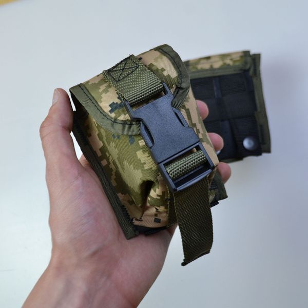 Качественный Подсумок под гранату из кордуры пиксель MOLLE для гранаты тактический ws35232 фото