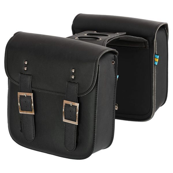 Кофри бокові для мотоцикла зі шкірозамінника SP-Sport HL613 2шт 28x27x12см чорний HL613 фото