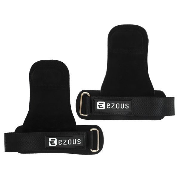 Накладки для підтягування та тяги HAND GRIP THICKER LAYERS EZOUS D-17 2шт чорний D-17 фото
