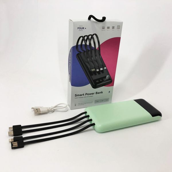 Павербанк Power Bank UKC 50000mAh Мобільна зарядка зовнішній акумулятор портативний павер. Колір: зелений ws81727-2 фото