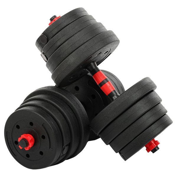 Гантели трансформер превращаются в штангу 3в1 SP-Sport TA-9455-30 30кг черный-красный TA-9455-30 фото