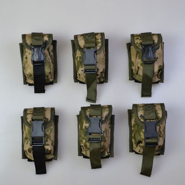 Качественный Подсумок под гранату из кордуры пиксель MOLLE для гранаты тактический ws35232 фото